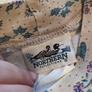 Cottagecore floral sunflower mockneck shirt